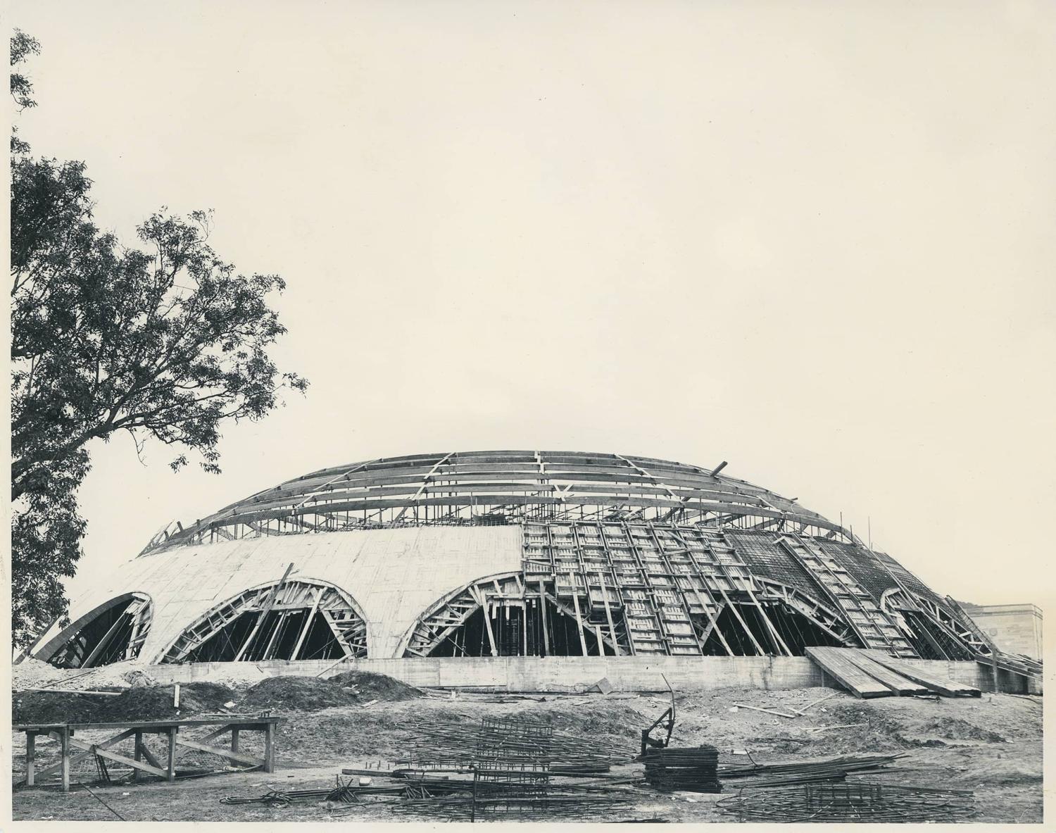 The Shine Dome construction
